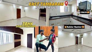 Semi-Furnished 3BHK House for sale in Chennai TambaramReady to OccupyClose to Main Road‼️