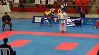 JIMMY MORENO (PERU)- ANTONIO DIAZ ( VENEZUELA) .CAMPEONATO PANAMERICANO DE KARATE LIMA 2014