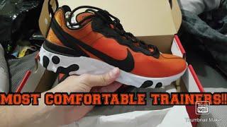 UNBOXING NIKE REACT ELEMENT 55 AND ON FOOT.