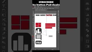 Make YouTube Icons in Adobe Illustrator #shorts #abaidgraphicstudio #adobeillustrator #viralshorts