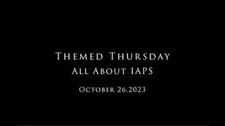 Themed Thursday - All About IAPS