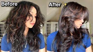 BEST Blowout Hair Routine for Frizzy Hair