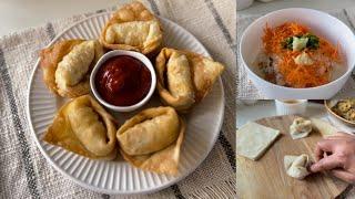 Restaurant Style Crispy Chicken Wonton Recipe I Banglar Rannabanna