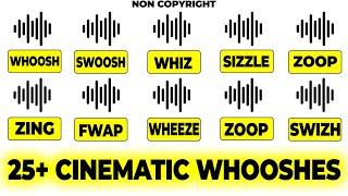 25+ FREE CINEMATIC WHOOSHES Sound Effects (No Copyright) | WHOOSHES SOUND EFFECT | FREE SOUND EFFECT