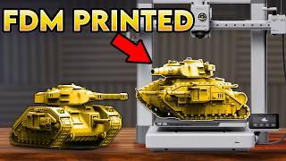 I tried FDM Printing Warhammer 40k Tanks on Bambulabs A1