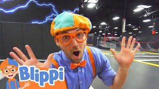 Blippi Visits an Indoor Trampoline Park | Kids Show | Fun Time for Kids 