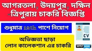 Tripura Job Notification 2025/ Private Job Notification Tripura/ Tripura Job Update Today/ Tripura