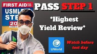 Highest Yield Review Guide To Pass USMLE Step 1 | You NEED to know these