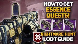 Shadowkeep Essence Quests Guide! - Nightmare Hunt Specific Quests & Loot Guide!