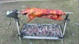 Whole Hog Rotisserie Spit by PigOut Roasters