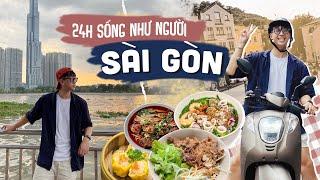 24H SỐNG NHƯ NGƯỜI SÀI GÒN // Dimsum người Hoa, Bún Thịt Nướng, Bún Sườn Kho #ninhtravel