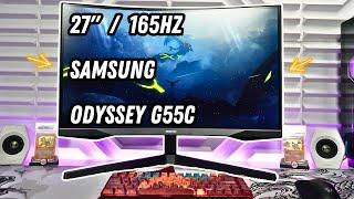 Samsung Odyssey G55C 27" G5 Curved Gaming Monitor Review : Under $300 165Hz LS27CG552ENXZA