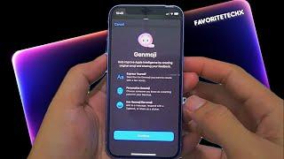 iOS 18.5 iPhone 12 mini Genmoji Pop Up!