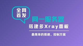 【全网首发】同一台服务器通过docker搭建多xray|x-ui|3x-ui面板实现科学上网，可以针对不同的网站进行分流，搭建v2ray教程|可视化xray面板#一瓶奶油