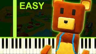 SUPER BEAR ADVENTURE THEME - EASY Piano Tutorial