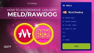  How to Add & Remove Liquidity | MELD/RawDog on Azomi DEX  (Tutorial)