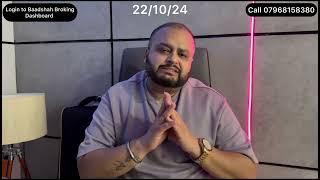 Stock Market crash & Hyundai IPO  | What Next | How to Approach Markets Now | Baadshah | 22/10/24