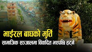 सुर्खेतको भाईरल बाघमुर्ति फेरी परिर्वतन गरिने Surkhet Virul Baghko Murti | Epic Khabar