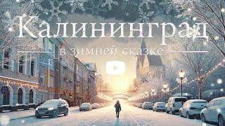 Калининград в зимней сказке: прогулка по городу (Snow Walk)