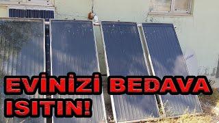 BU SİSTEM GERÇEKTEN İŞE YARIYOR. ÇOK UCUZ!!! EVİNİZİ GERÇEK MANADA BEDAVA ISITIN! #solarenergy