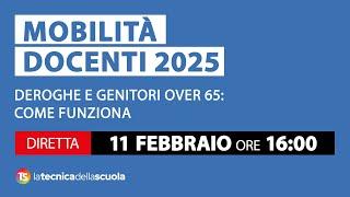 Mobilità docenti 2025, deroghe e genitori over 65: come funziona