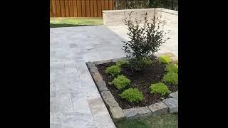 New Patio, Outdoor Kitchen, Seating Wall, Landscape, Lighting - by Envy Exteriors - The Woodlands