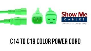 Color Power Cord - C14 to C19