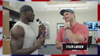 Efe Obada Tests Teammates on British Trivia Before London Game | Carolina Panthers