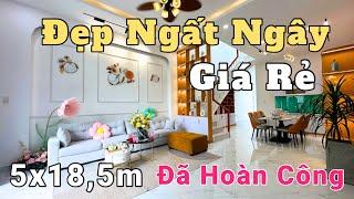 Giảm Mạnh Nhà Trung Tâm Hành Chính Bình Chánh Đã Hoàn Công 6m mặt tiền tặng full nội thất cao cấp