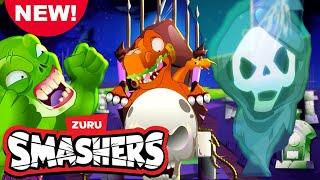 Enter The Halloween Horror House! BOO! | Smashers | Dinosaur Day Cartoon For Kids  Dino Minis  NEW