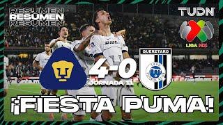 Resumen y goles | Pumas 4-0 Querétaro | AP2023-J11 | Liga Mx | TUDN