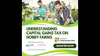 Understanding CGT and hobby farms