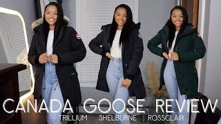 IS CANADA GOOSE WORTH IT?? | CANADA GOOSE PARKA REVIEW | TRILLIUM, SHELBURNE, ROSCLAIR