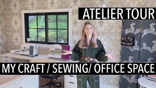 Atelier Tour : craft office sewing room