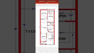 20 by 48 house plan #homeplan  #2024