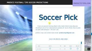 PredictZ | SOCCER PICK