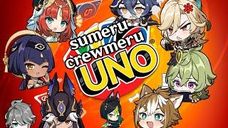 so the sumeru crewmeru played uno and it was a bit chaotic