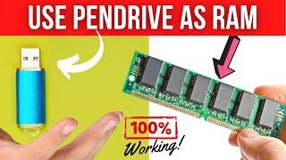 Use Pendrive as RAM in Windows 10 | How To Make Your Pendrive As RAM | Convert Pendrive to RAM