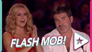 Unexpected Flash Mob Audition Shocks Simon Cowell!