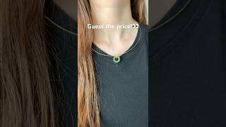 Most elegant jade necklace? That glow is unreal… #JadeJewelry #LuxuryStyle #ShortsFashion