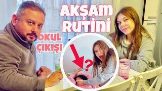 Akşam Rutinimiz Okuldan Dönüş Vlog. Zeybek Ailesi