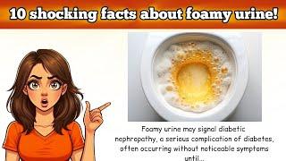  10 Shocking facts about foamy urine!