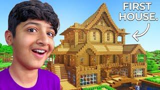 I Made My 1st House in Minecraft !