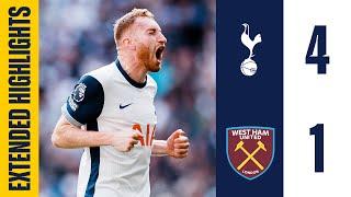 Tottenham Hotspur 4-1 West Ham // EXTENDED PREMIER LEAGUE HIGHLIGHTS