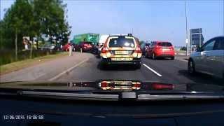 Norfolk police Volvo T5 (ARV) pulls over a van