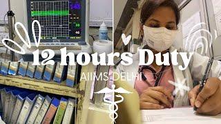 First 12 hours duty, #AIIMS DELHI, #mbbs  INTERNSHIP VLOG, Dr Rashmi