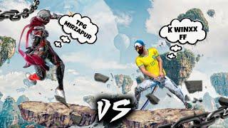 TPG MIRZAPUR VS K WINXX FF   1V1 CHALLENGE  #KWINXX #tpgsiddugaming #teampepsigaming