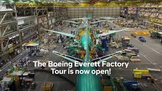 The Boeing Everett Factory Tour is now open!