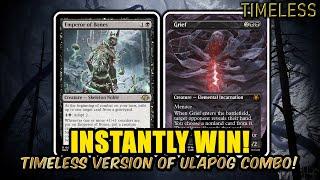 Tapping Out Means Insta Win! Emperor of Ulapog Combo | Timeless BO3 Ranked | MTG Arena