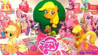 Много сюрпризов МАЙ ЛИТЛ ПОНИ My Little Pony, ПЛЭЙ-ДО Play-Doh яйцо Эппл Джек (Мой Маленький Пони)